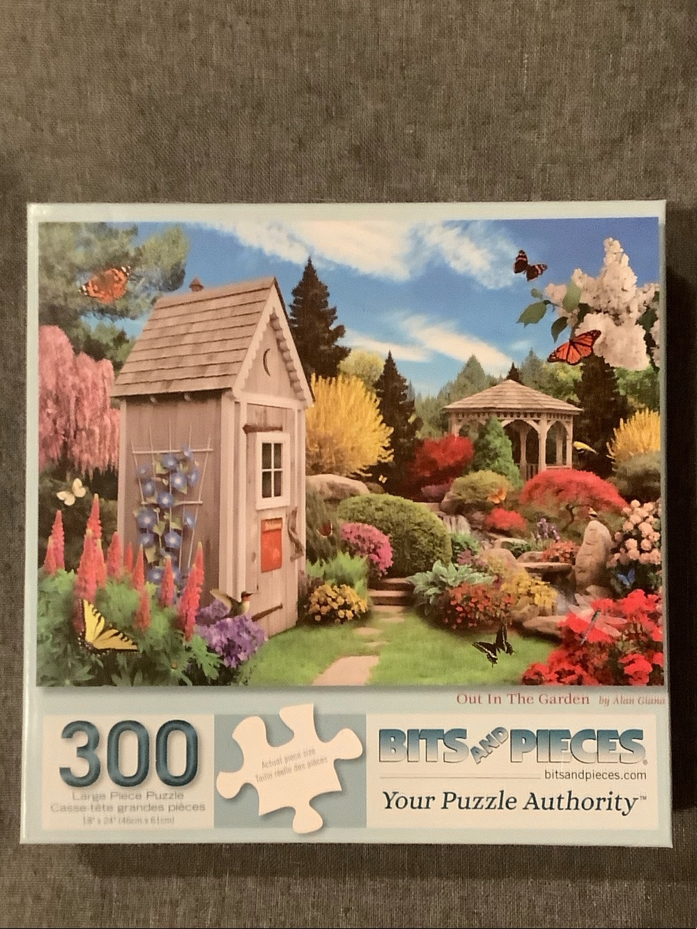 Bits and Pieces “Out In The Garden” by Alan Giana 300-Piece Puzzle